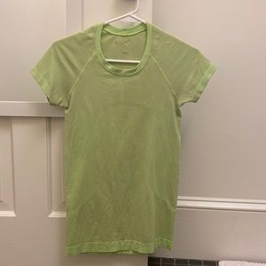lululemon swiftly tech tee, lime green